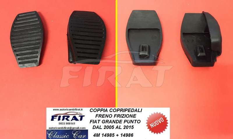 COPRIPEDALI FIAT GRANDE PUNTO 05 - 15